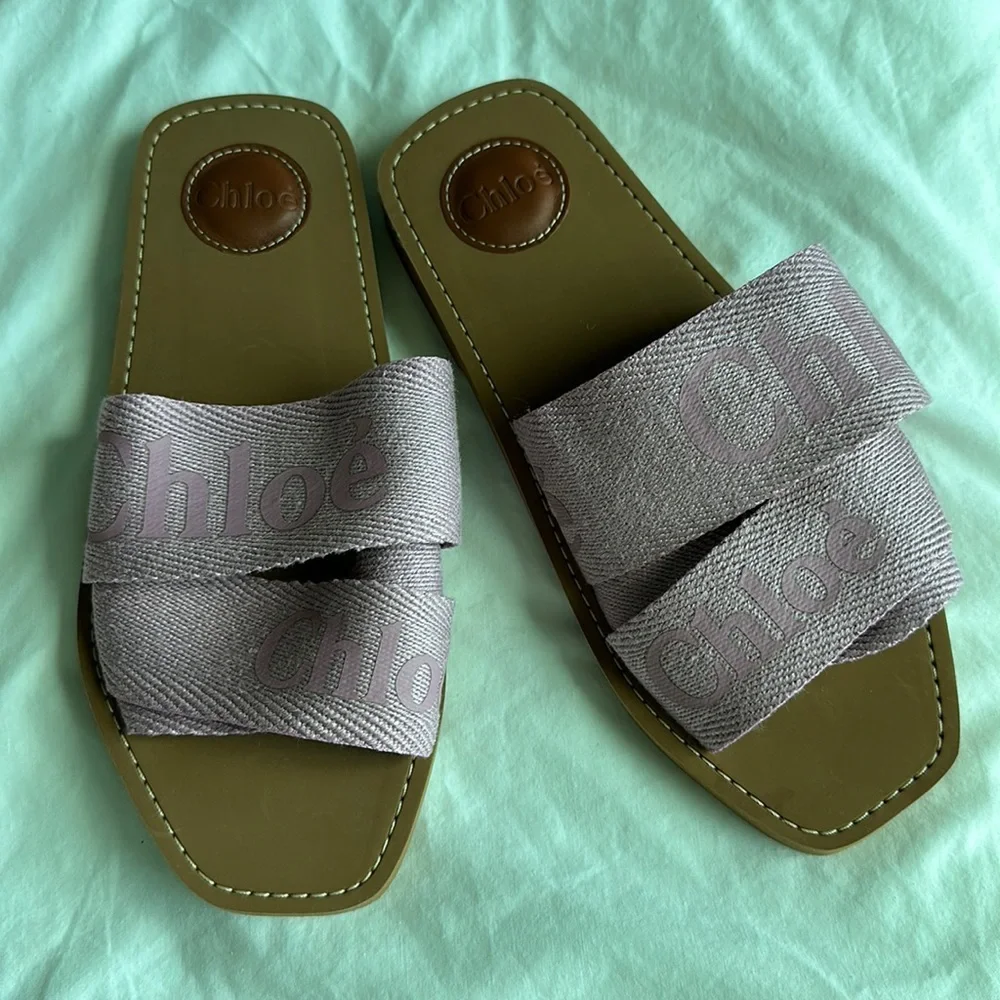 Chloe woody slides lilac new never worn - Picture 1 of 5